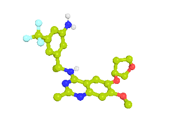 3D gif of SOS1::KRAS inhibitor - BI-3406