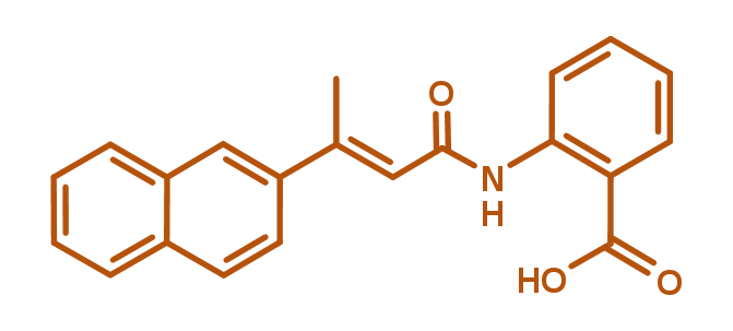 2-D structure of Telomerase inhibitor - BIBR1532
