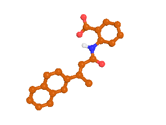 3D gif of Telomerase inhibitor - BIBR1532